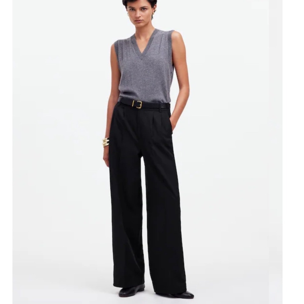 Madewell The Petite Harlow Wide-Leg Pant in‎ Drapey Twill Size 2P Petite